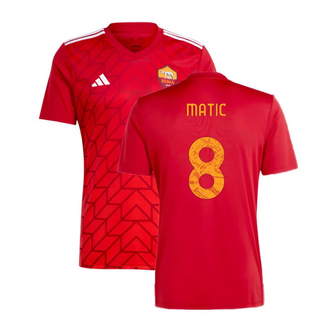 2023-2024 Roma Icon Pre-Match Shirt (Red) (MATIC 8)-SoccerKits Hub | Buy Soccer Jerseys Online